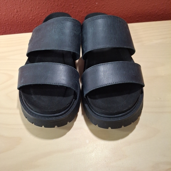Timberland Clairemont Way Leather Slide Sandal - Chunky Lug look - Black - 7.5 - Picture 2 of 10